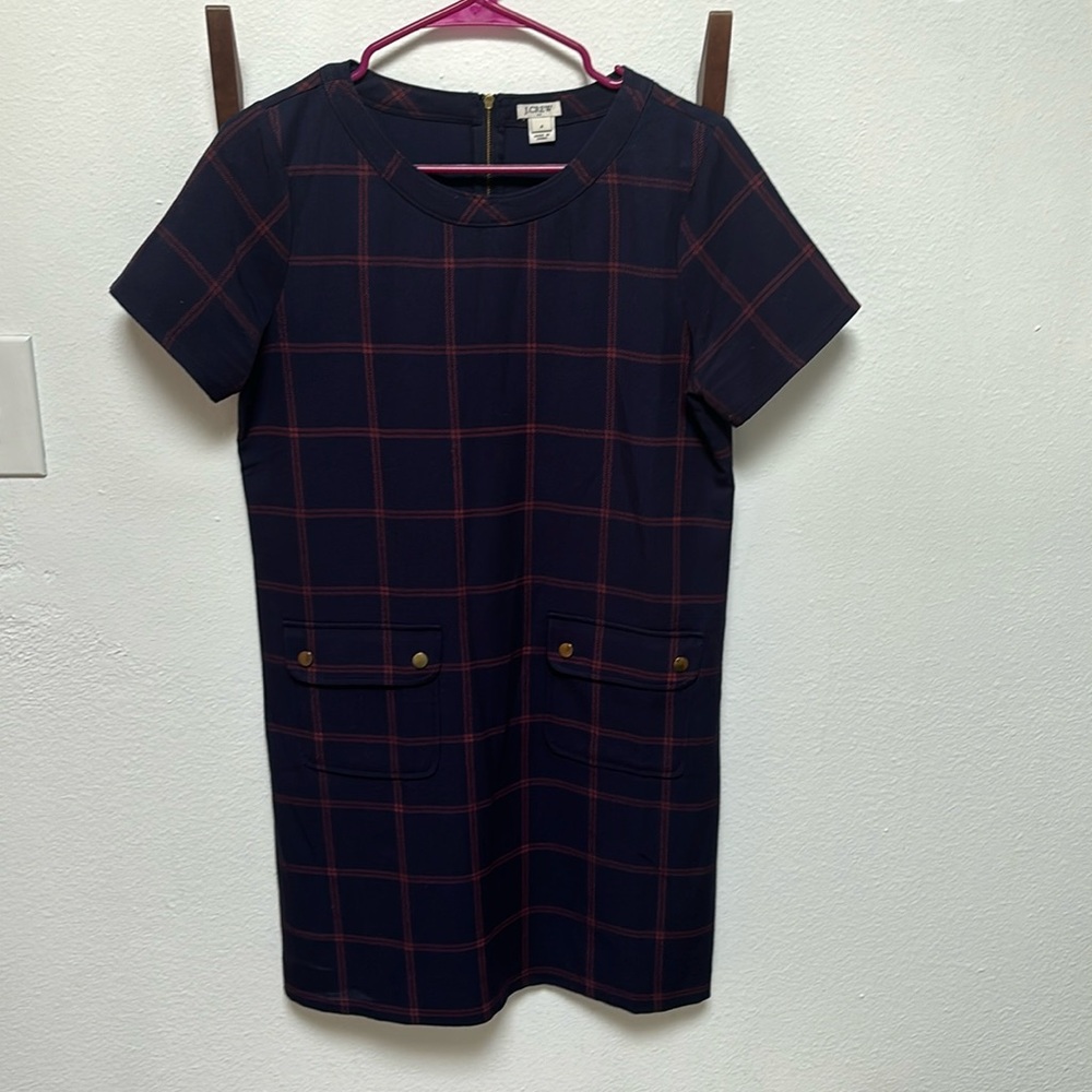 JCrew Plaid Shift Dress